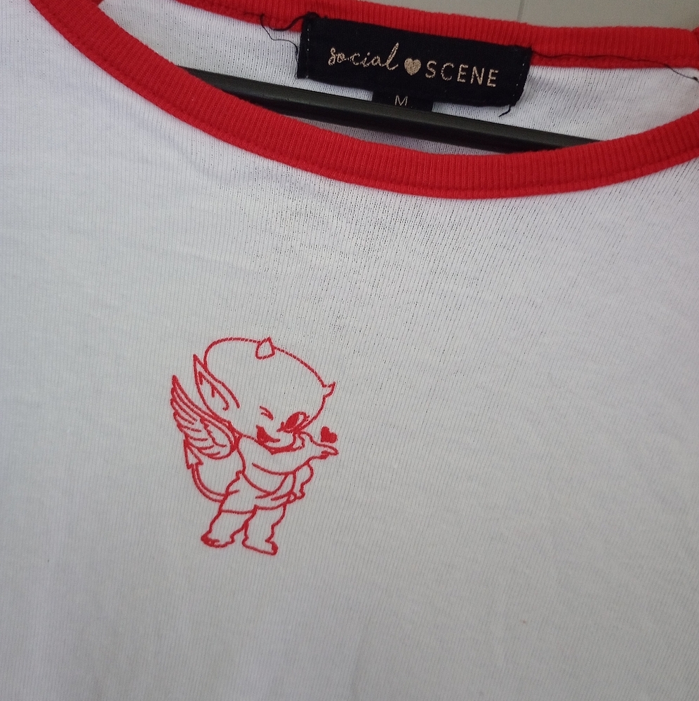Social Scene Devil Angel Baby Tee - Picture 3 of 4